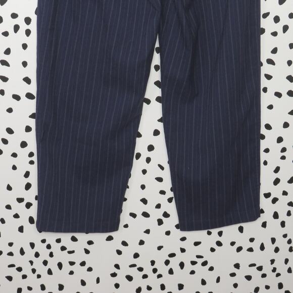 Urban Outfitters Navy Pinstripe Trousers - Picture 7 of 9